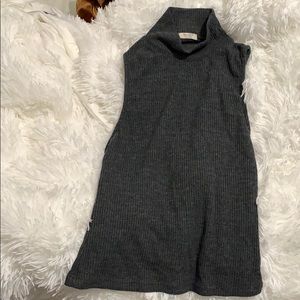 Brandy melville short sleeve turtle neck gray